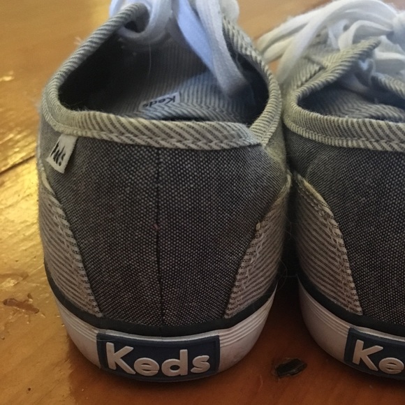 Blue and white striped Keds, size 7.5. - Picture 3 of 3